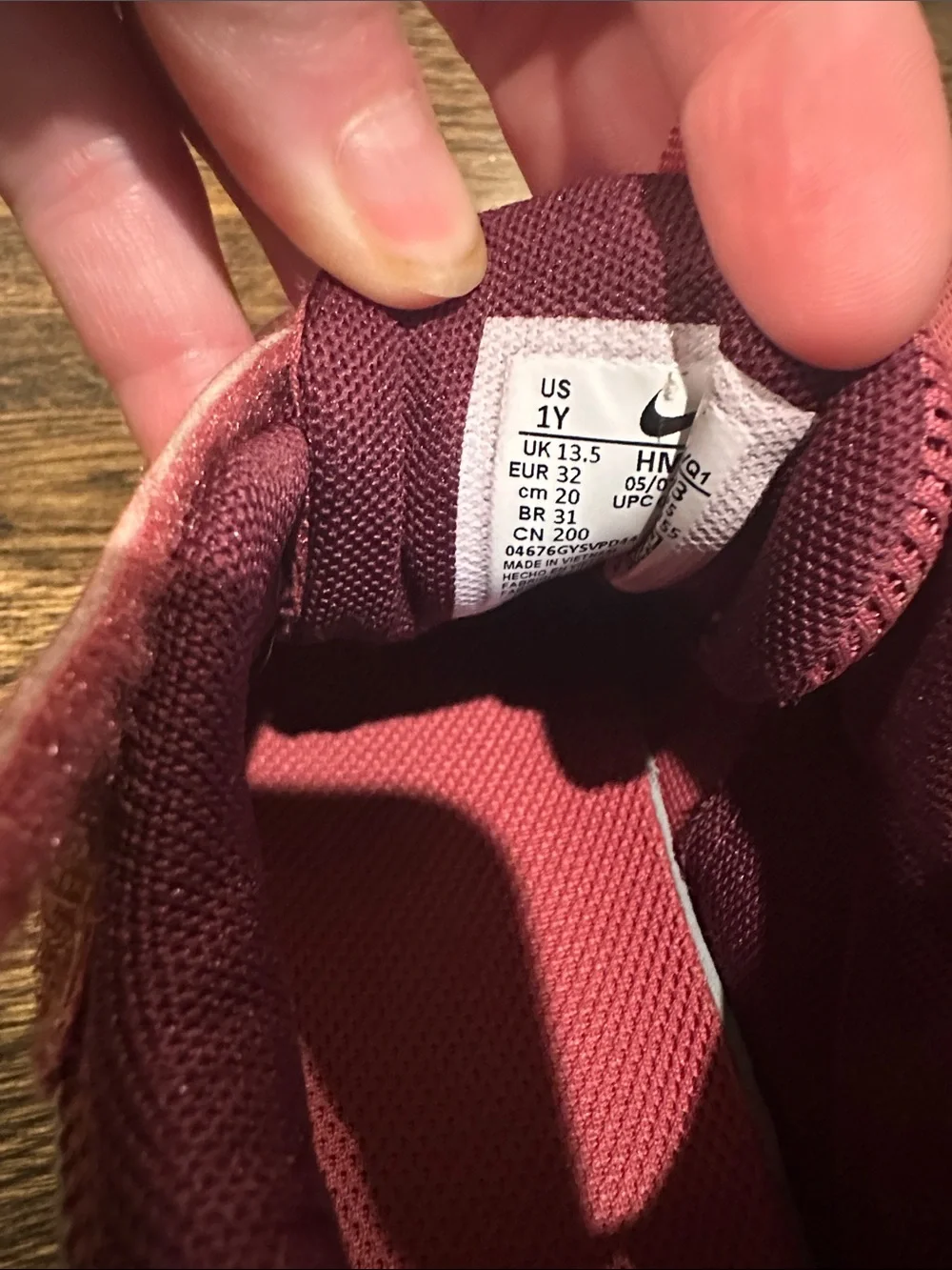 Nike Kids Maroon and Bright Pink Athletic Sneakers